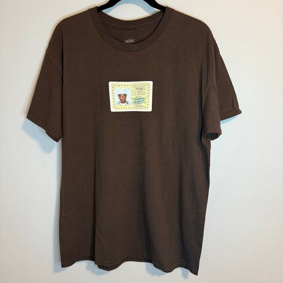Tyler the Creator Call Me If You Get Lost Tour Brown T-Shirt Merch Men’s Size L - Picture 1 of 7